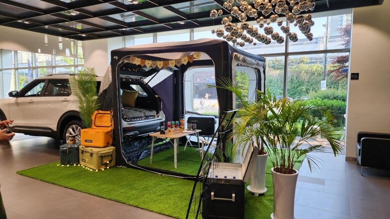 RV 아웃도어 전문 브랜드 도메틱코리아, 포드코리아 공식딜러 더파크모터스 전시 진행. 사진=도메틱코리아 제공