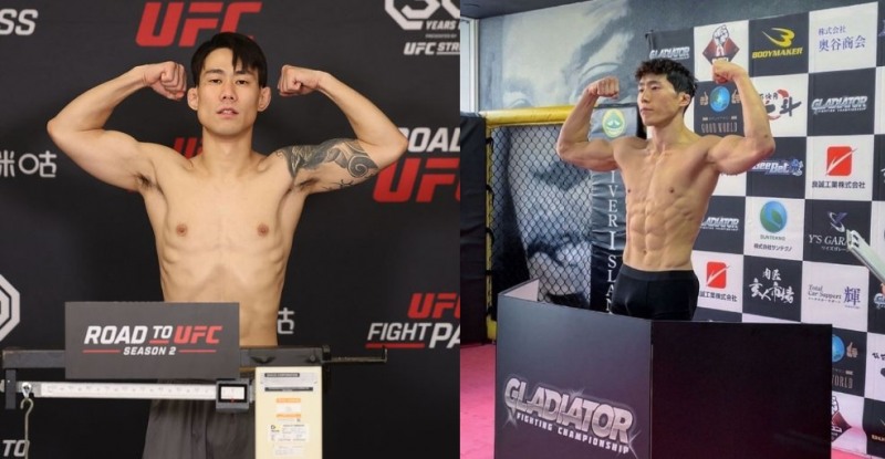 재도전에 나선 최승국(왼쪽)과 기원빈(사진=UFC)