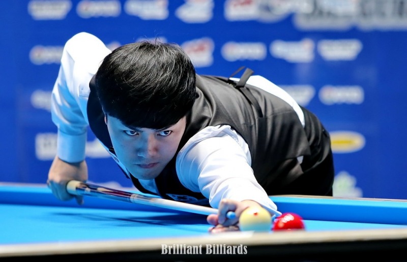 하이런 13점을 기록하며 4강에 오른 김준태(사진=브릴리언트 빌리아드)