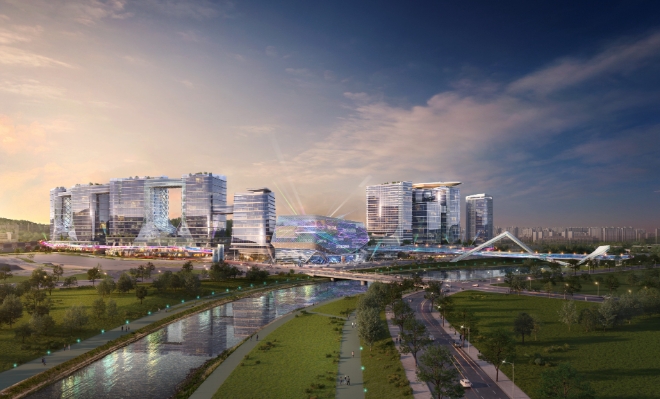 백현 마이스 예상 투시도 / 사진=DL이앤씨 제공