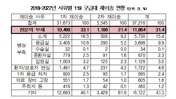 ※소방청제출자료.최혜영의원실재구성