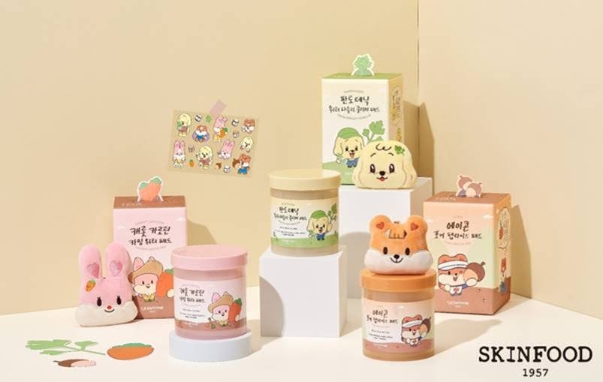 스킨푸드, 캐릭터 머핀앤너츠와 콜라보 한정판 패드 3종 출시