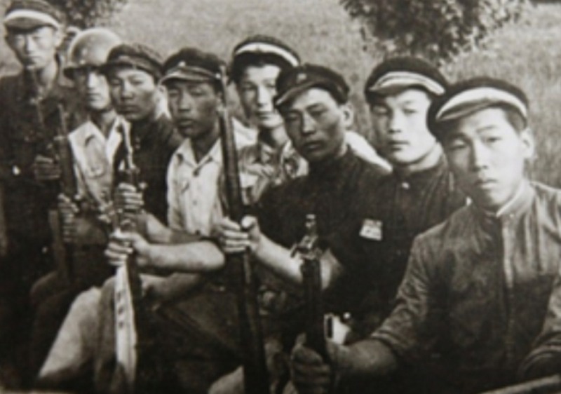 학도의용군 모습