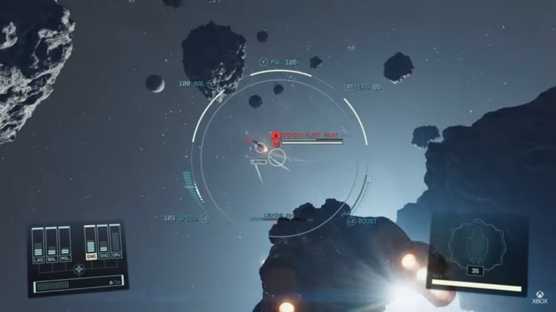 '스타필드' 전투 장면(출처=Xbox 공식 유튜브).