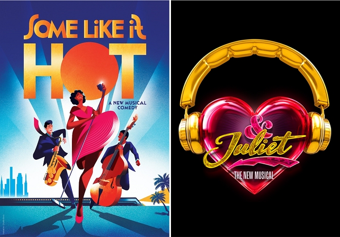 브로드웨이 뮤지컬 ‘뜨거운 것이 좋아’와 ‘앤줄리엣’ 포스터/ 제공: ㈜라이브러리컴퍼니