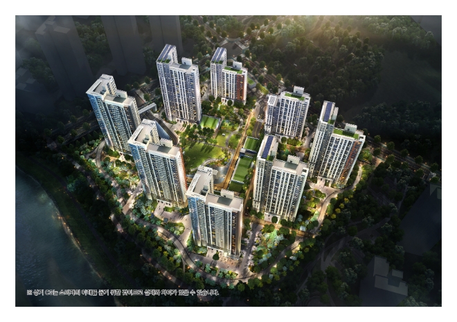 힐스테이트 자이 아산센텀 조감도 / 이미지=현대건설 제공