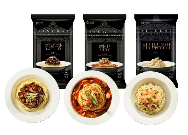 아워홈 프리미엄 중식 레스토랑 ‘싱카이’ 중화식 RMR 신제품 3종 / 사진=아워홈 제공