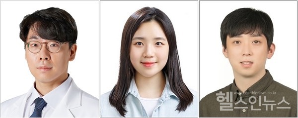 (왼쪽부터)중앙대광명병원오윤환교수,서울대학교김혜준연구원,차의과대학정속성교수