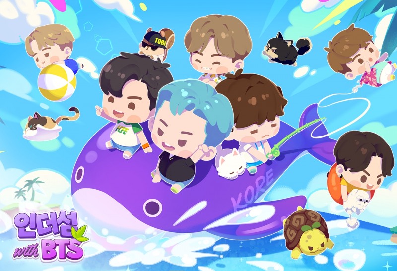 하이브IM '인더섬 with BTS' 양대 마켓 인기 1위…차트 역주행