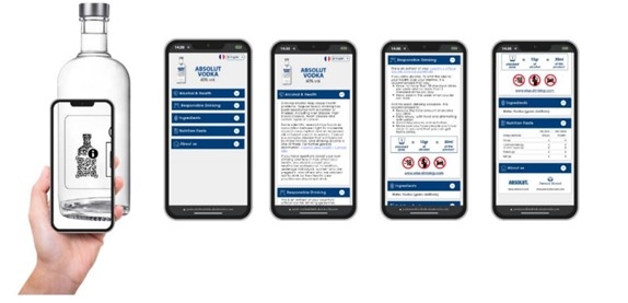 페르노리카의 QR 코드를 활용한 디지털 라벨