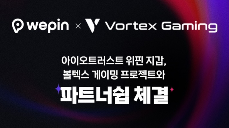 아이오트러스트 위핀 지갑, 볼텍스 게이밍 프로젝트와 파트너쉽 체결