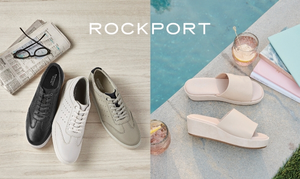 락포트 토탈모션 코트 티 토(좌), 아브릴라 슬라이드(우)