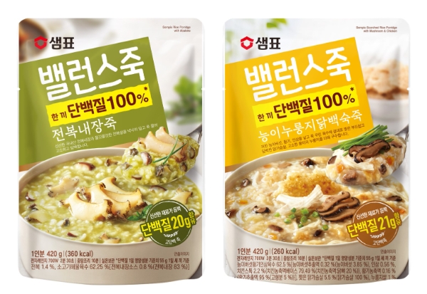 샘표, 밸런스죽 ‘전복내장죽·능이누룽지닭백숙죽’ 출시