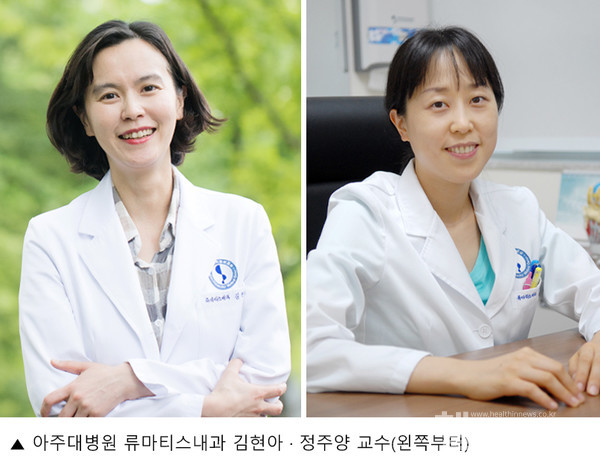 (왼쪽부터)아주대병원류마티스내과김현아·정주양교수