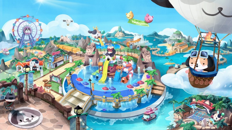 '테일즈런너' 여름 업데이트 콘텐츠 '바우나비 아일랜드'.