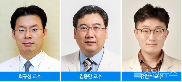 (왼쪽부터)삼성서울병원이식외과최규성,김종만,유진수교수