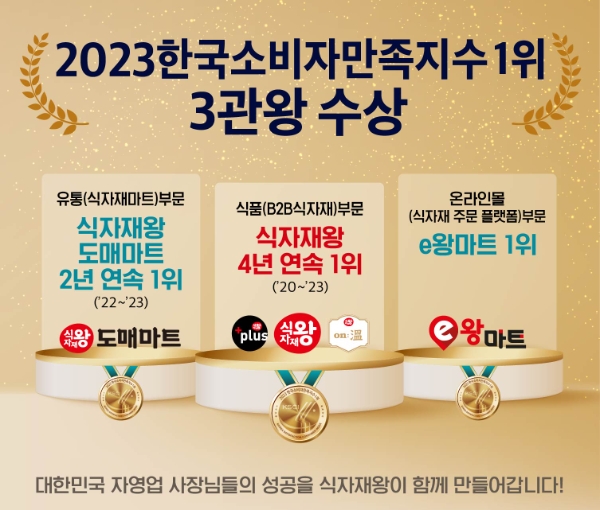 푸디스트가 ‘2023 한국소비자만족지수 1위(2023 KSCI AWARDS)’에서 3관왕을 수상했다.(이미지제공=푸디스트)