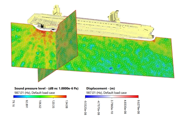 소음방사소음 해석 프로그램 화면 / 사진=삼성중공업 제공