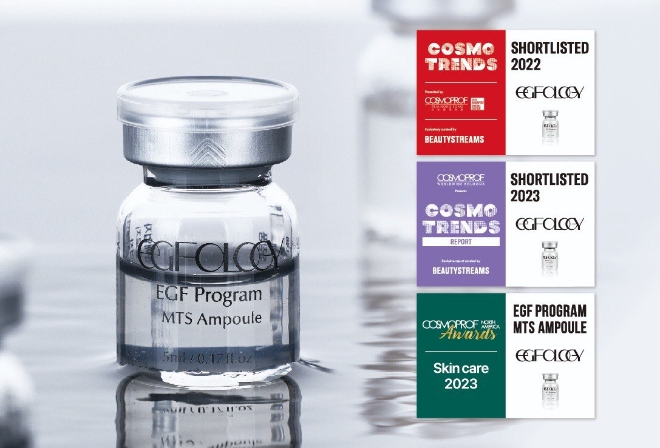 바이오 코스메틱 브랜드 EGF올로지, ‘EGF 프로그램 MTS 앰플’ 코스모프루프 3관왕 달성