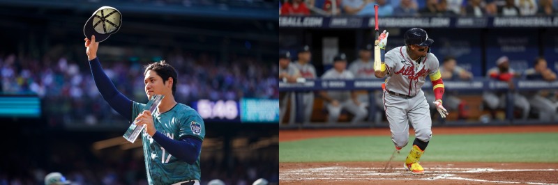 (좌)AL MVP 오타니, (우)NL MVP 야쿠냐 주니어 / 사진 출처=연합뉴스