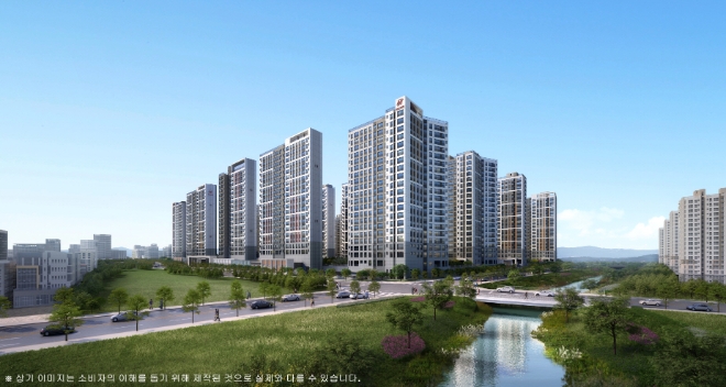 힐스테이트 첨단센트럴 투시도 / 사진=현대엔지니어링 제공