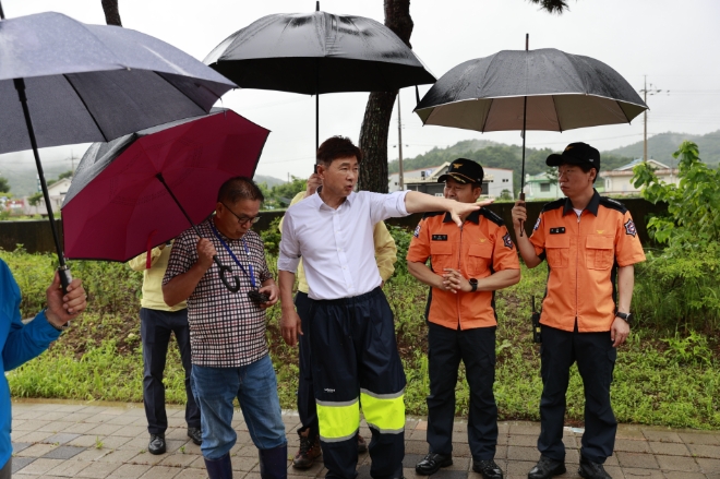 현장대응 및 피해예방을 위한 유관기관 협조 / 사진=보성군 제공