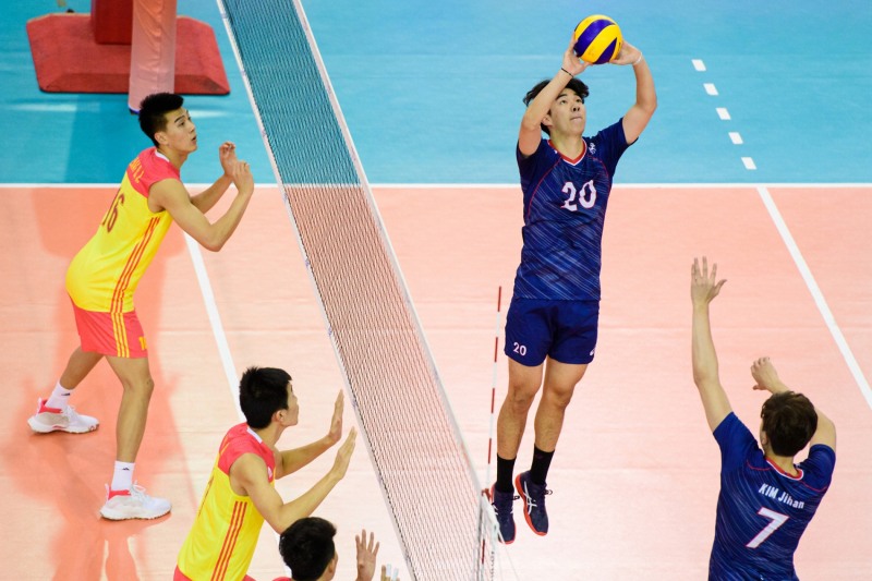 2019 남자배구 U21 세계선수권 한국-중국 경기 장면 [국제배구연맹 홈페이지 캡처]