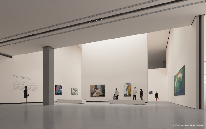 퐁피두센터 한화 내부 설계안 / 사진=한화 제공