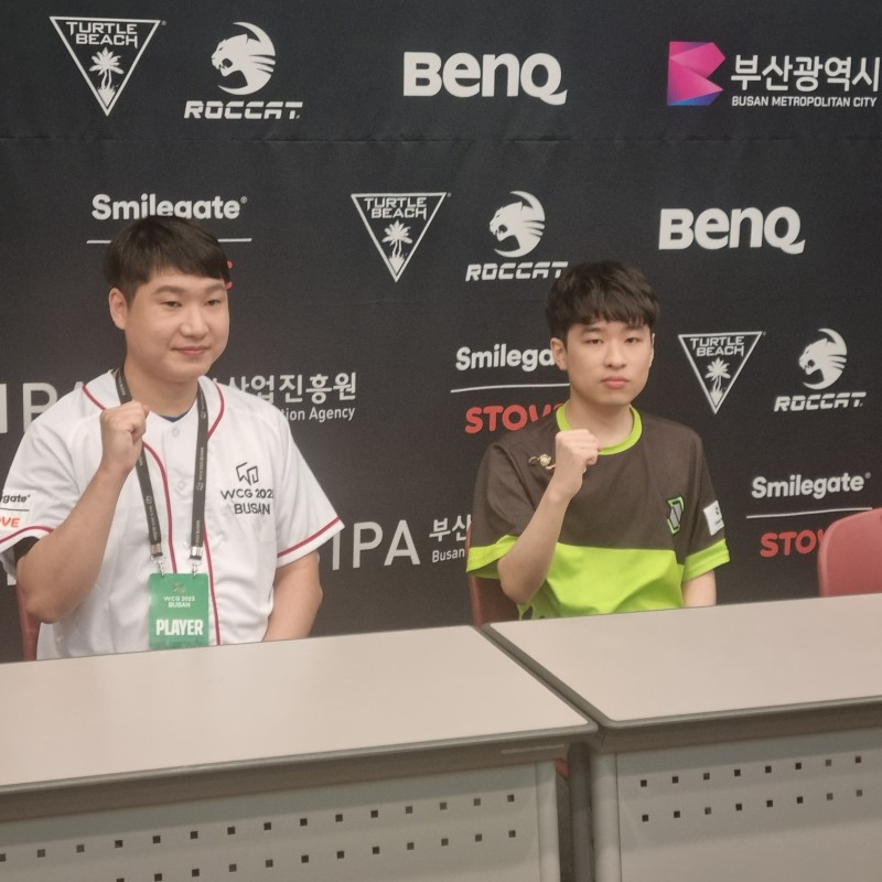 WCG 라이벌즈로 부산 찾은 조성주-김유진 "한중전이라는 것에 큰 의의...반드시 승리하겠다"