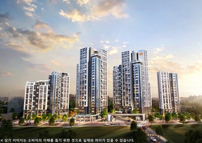 e편한세상 강동 프레스티지원 투시도 / 사진=DL이앤씨 제공