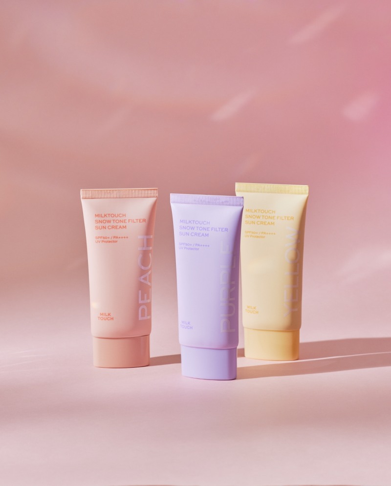 밀크터치 ‘스노우 톤필터 선크림’, W컨셉 단독 기획전 통해 선보인다