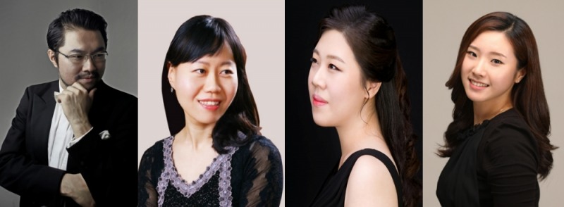 (왼족부터) 테너 서승환, 오르가니스트 황순임, 피아니스트 권예린, 소프라노 신다영 (사진제공=종교교회)