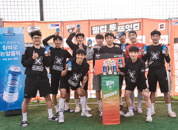 지난 4월 30일 열린 ‘뚜잇컵’ 남성부 대회에서 우승한 대전 지역 ‘아츄FS팀’
