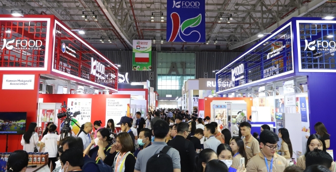 ‘베트남 식음료박람회’ 한국관 전경 / 사진=한국농수산식품유통공사 제공