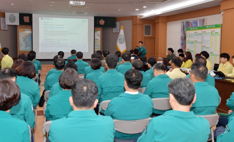 최초상황보고회 (사진제공 = 담양군)