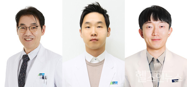 (왼쪽부터)순천향대부천병원심장내과서존‧문인기교수,김동언임상강사