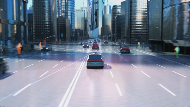 현대모비스는 이스라엘 반도체 설계 전문사 오토톡스와 협업해 5G 기반 V2X 반도체를 개발한다. 도로 위 자율주행 차량이 주변 자동차, 시설 등과 정보를 주고 받으며 주행할 수 있다. / 이미지=현대모비스 제공