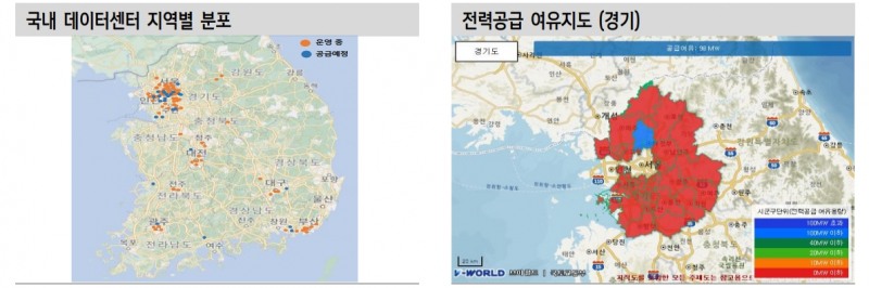 데이터센터 75%가 수도권 입지...개발중인 프로젝트도 대부분 수도권 - 신한證
