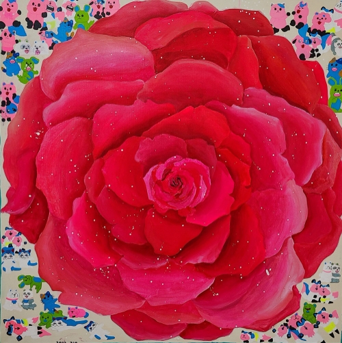 김지우 작가 ‘눈꽃이 내리는 꽃 한송이’