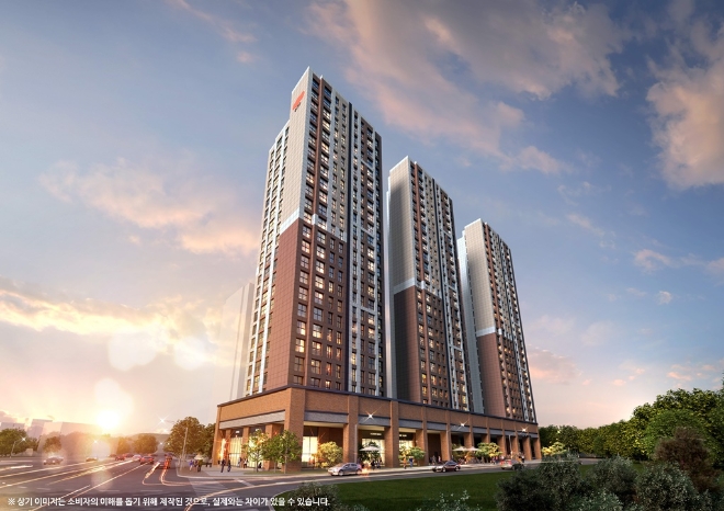 ‘e편한세상 시티 광교 웰스하임’ 투시도 / 사진=DL건설 제공