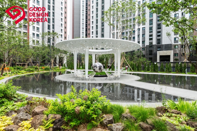 달성파크 푸르지오 힐스테이트 조경 공간 / 사진=대우건설 제공