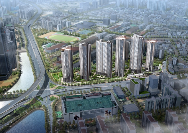 더 비치 푸르지오 써밋 조감도 / 사진=대우건설 제공