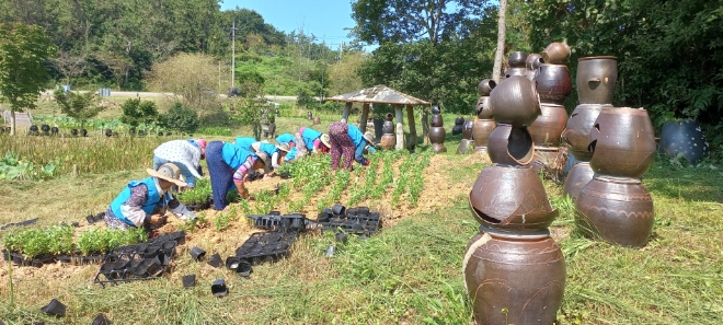 항아리공원 조성 / 사진=진도군 제공