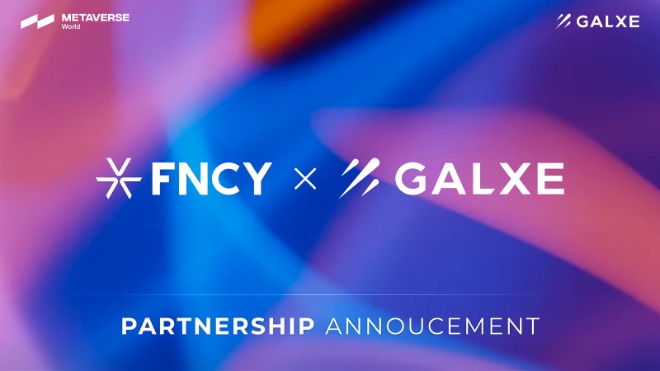 메타버스월드, ‘FNCY’ 웹3 자격증명 네트워크 GALXE와 파트너십 체결