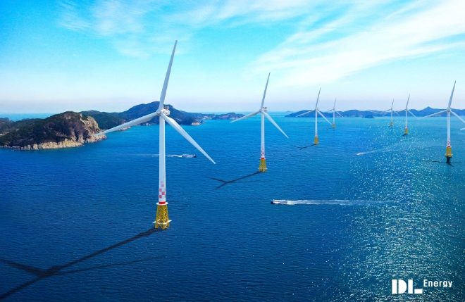 DL에너지의 전남 여수 금오도 해상풍력발전 사업 조감도 / 사진=DL그룹 제공