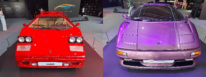 람보르기니 쿤타치(왼쪽)와 디아블로SV / 사진=강지용 기자