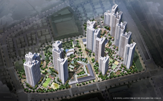 철산자이 브리에르 조감도 / 사진=GS건설 제공