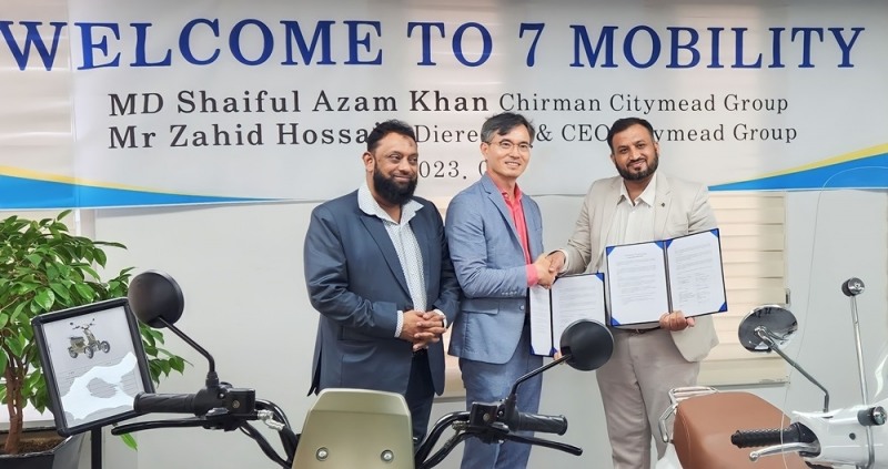 세븐모빌리티, 방글라데시 시티미트 그룹과 MOU 체결