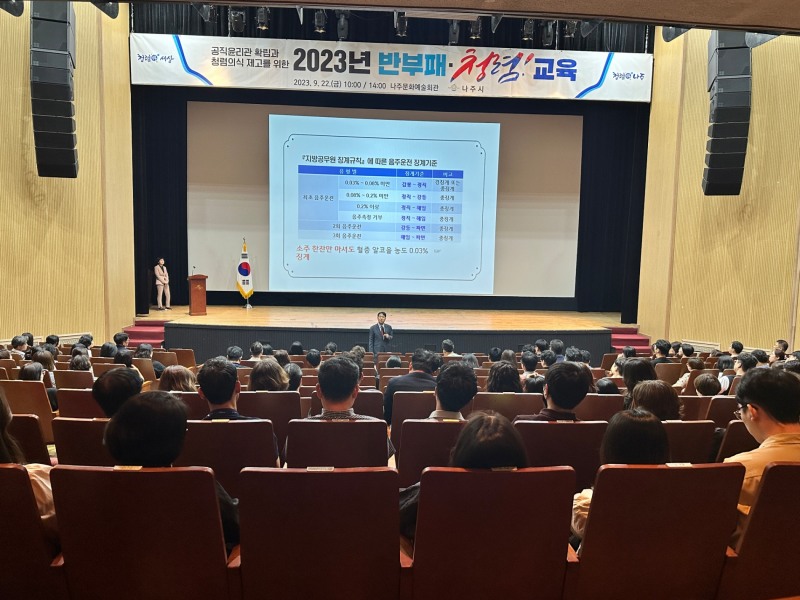 청렴 캠페인 / 사진=나주시 제공