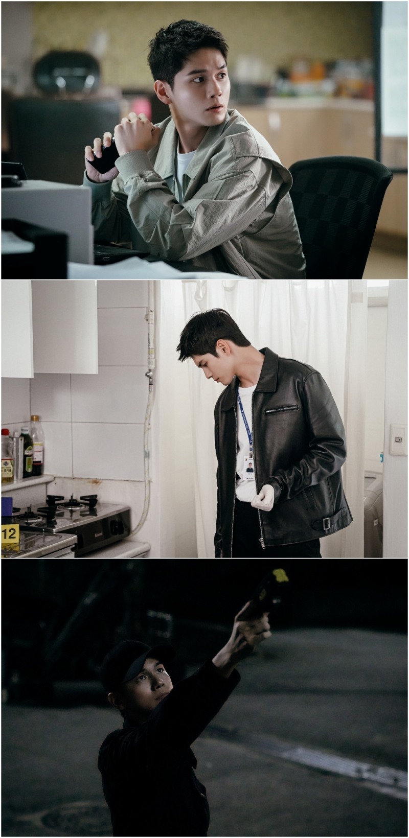 ‘힘쎈여자 강남순’ 옹성우 첫 스틸 공개…엘리트 경찰 강희식으로 완벽 변신